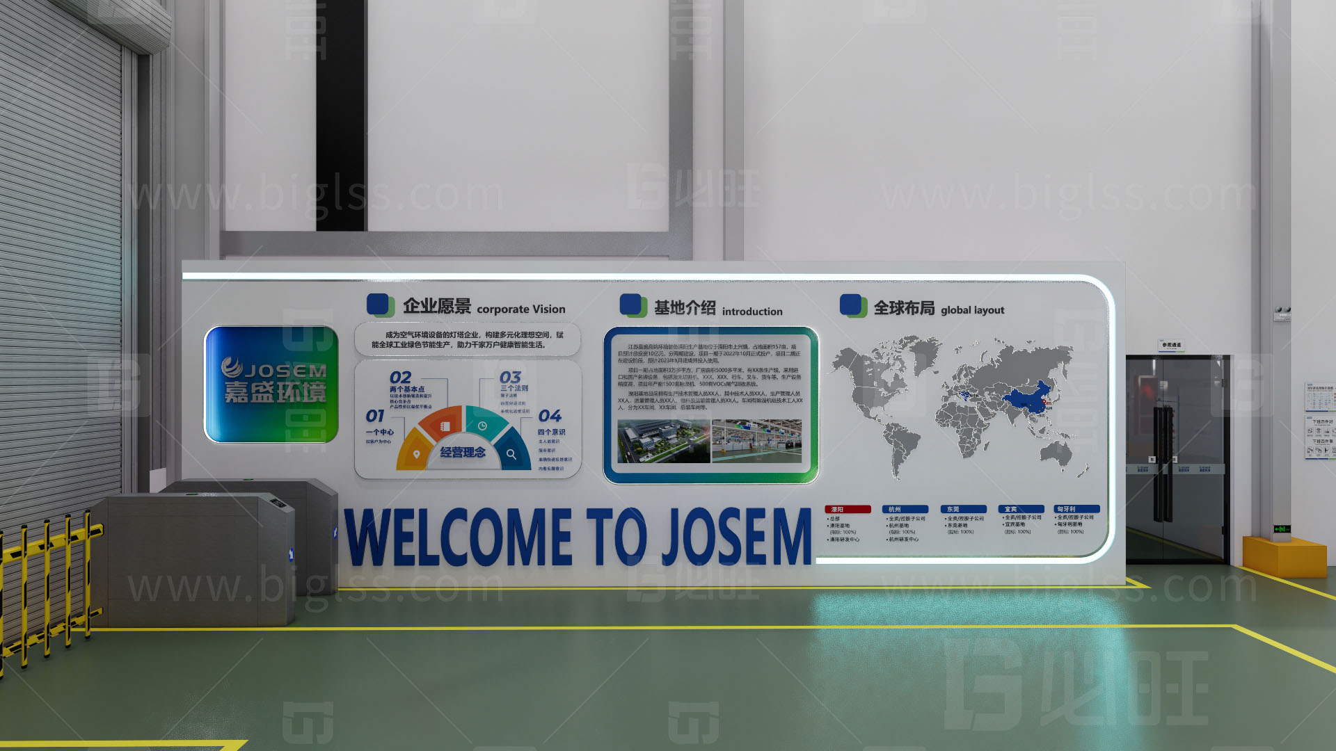 工廠目視化，車間目視化，目視化設計，空間設計