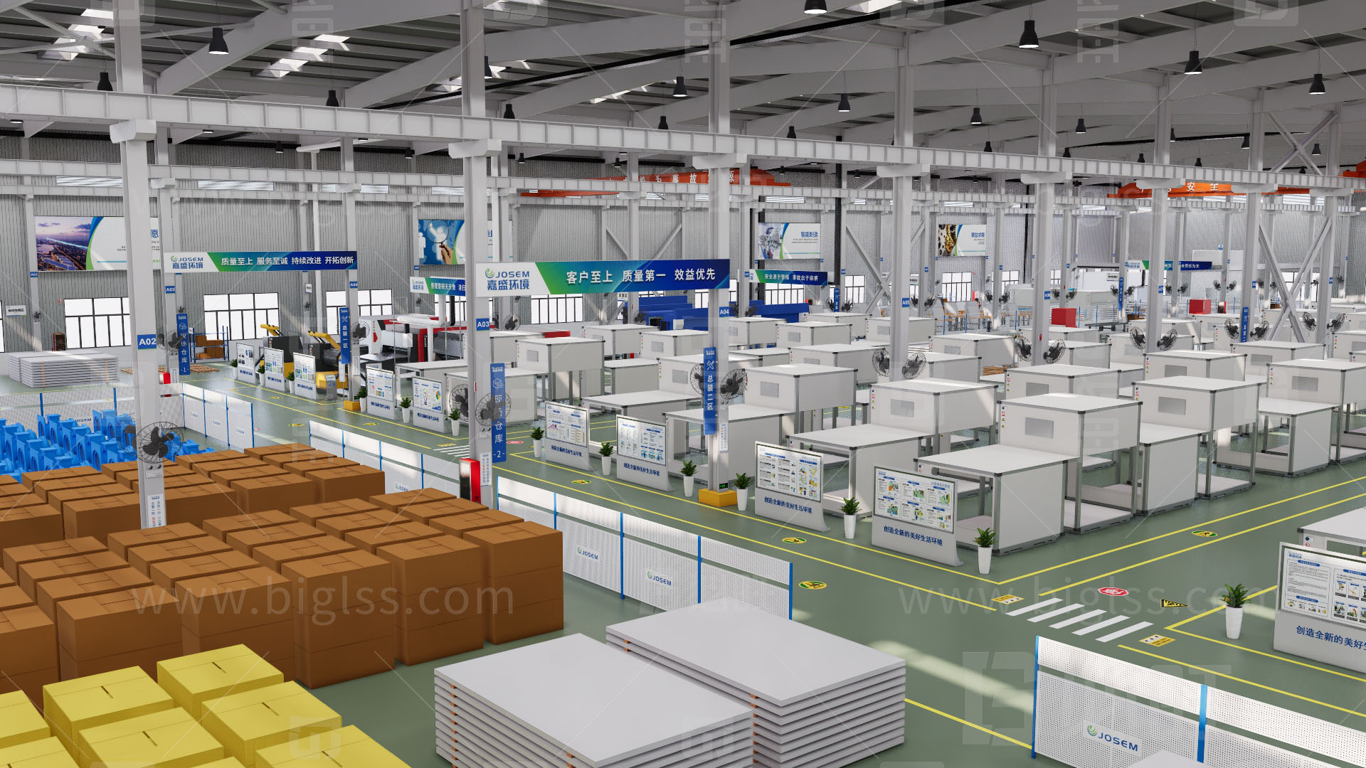 工廠目視化，車間目視化，目視化設計，空間設計