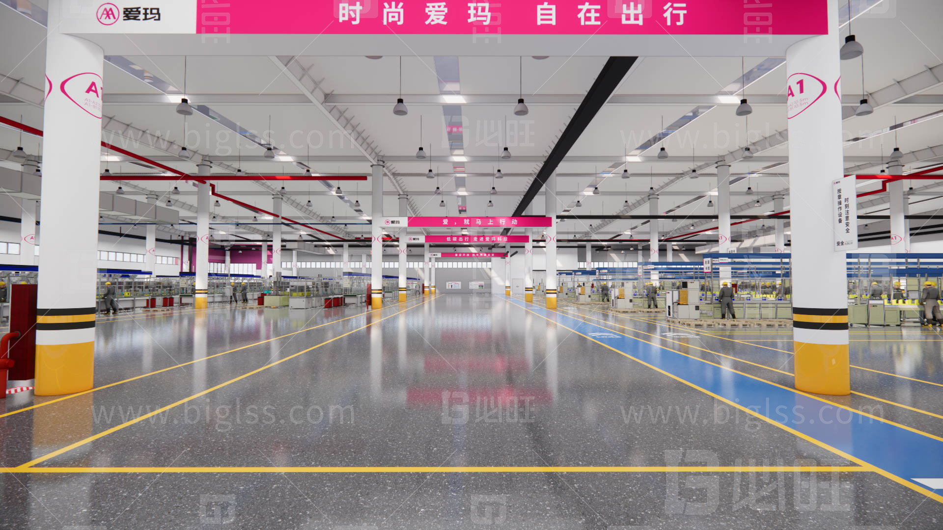 目視化設計，空間設計，工廠目視化，車間目視化，必旺目視化