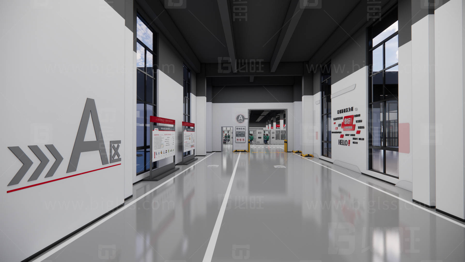 工廠目視化，車間目視化，目視化設計，工業(yè)空間設計，必旺目視化