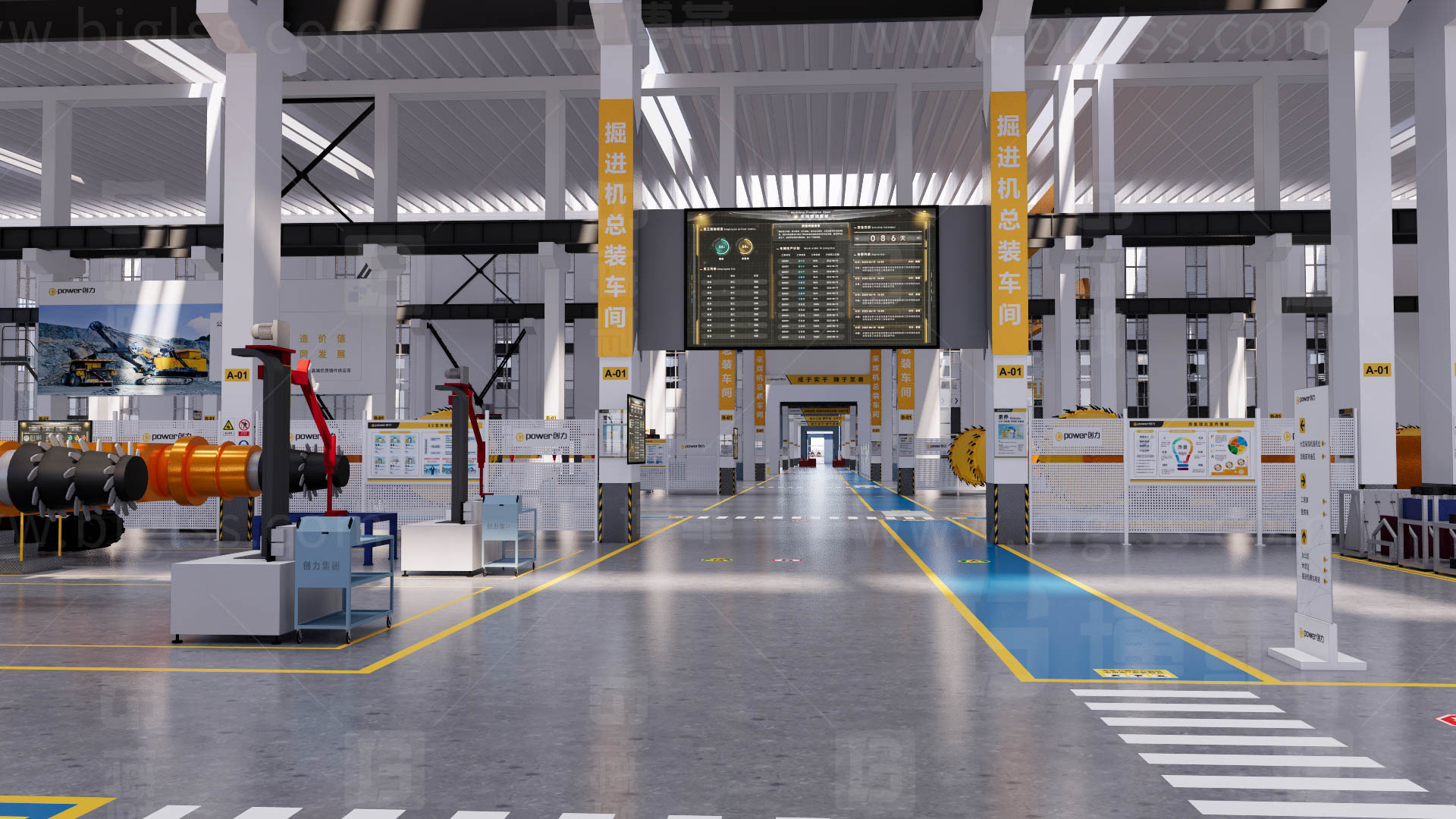 工廠目視化，車間目視化，目視化設(shè)計，工業(yè)空間設(shè)計，必旺目視化