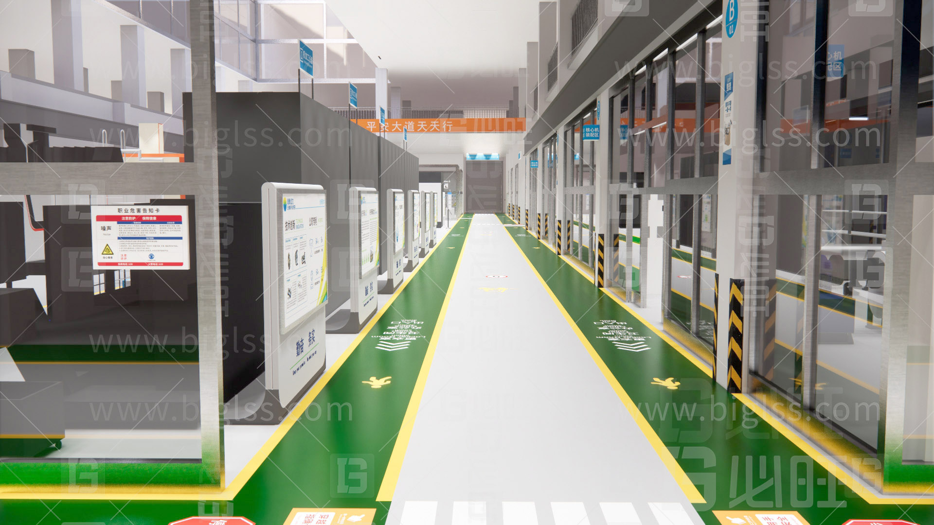 工廠目視化，車間目視化，目視化設(shè)計(jì)，工業(yè)空間設(shè)計(jì)，必旺目視化