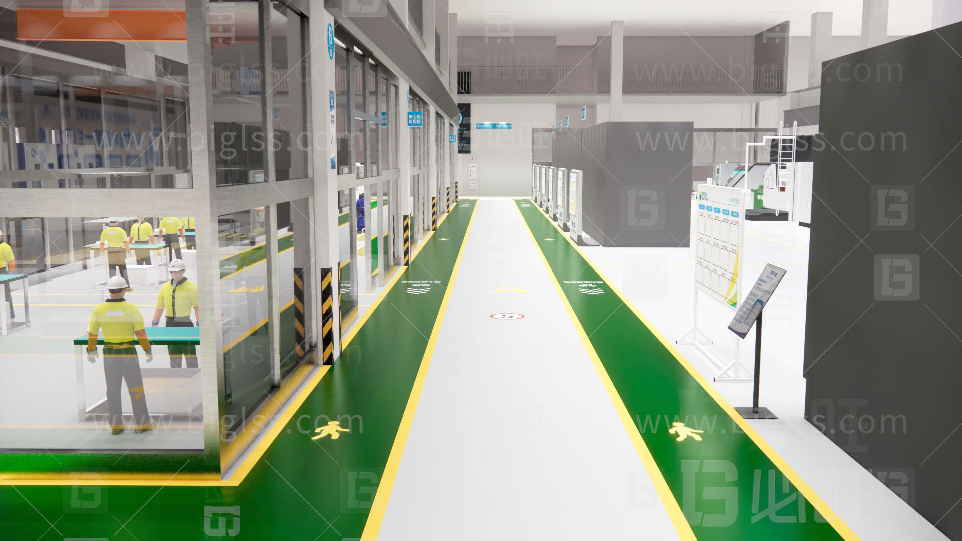 工廠目視化，車間目視化，目視化設(shè)計(jì)，工業(yè)空間設(shè)計(jì)，必旺目視化