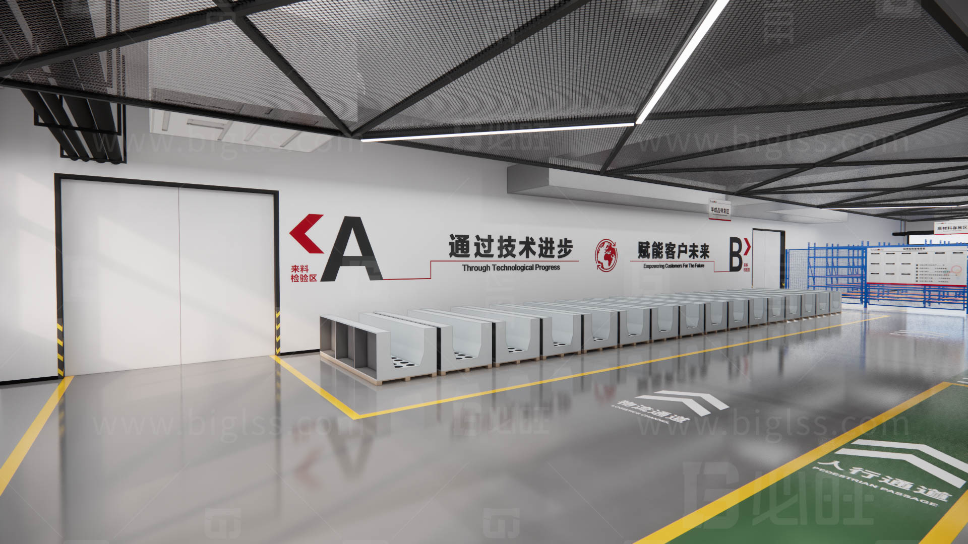 工廠目視化，車間目視化，目視化設(shè)計(jì)，工業(yè)空間設(shè)計(jì)，必旺目視化