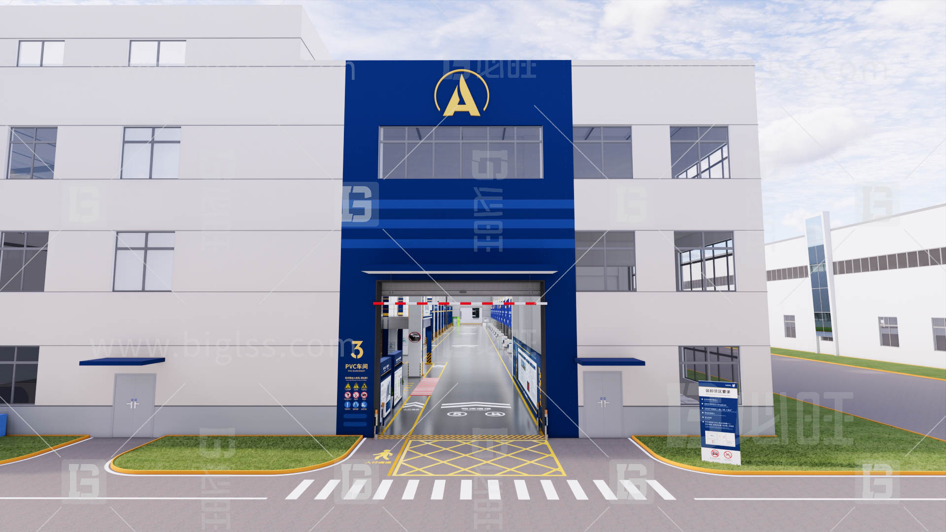 工廠目視化，車間目視化，目視化設計，工業空間設計，必旺目視化