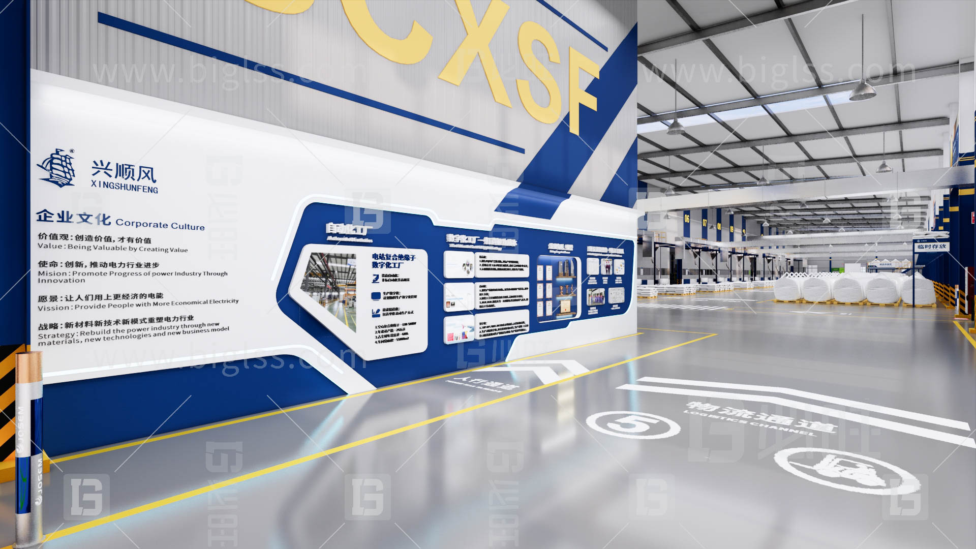 工廠目視化，車間目視化，目視化設計，工業空間設計，必旺目視化